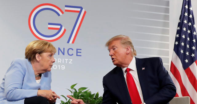 Donald Trump Angela Merkel G7