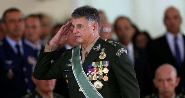 Comandante do Exército, general Edson Leal Pujol, durante cerimônia em Brasília
