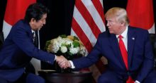Japão EUA Donald Trump Shinzo Abe