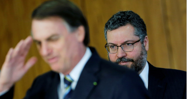 jair Bolsonaro e Ernesto Araujo