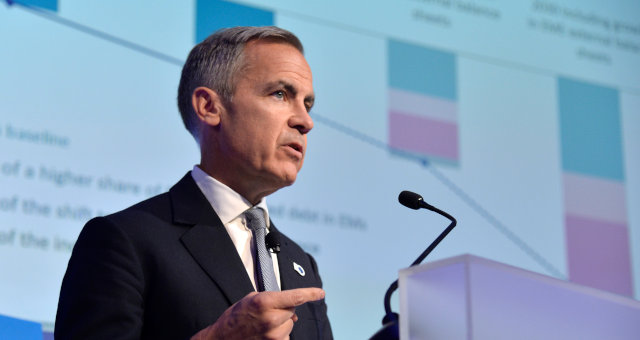 O presidente do Banco da Inglaterra, Mark Joseph Carney