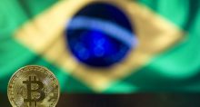 Bitcoin Criptomoedas bandeira brasil