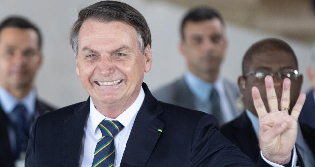 Presidente Jair Bolsonaro durante cúpula dos Brics, em Brasília