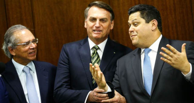 Jair Bolsonaro Paulo Guedes Davi Alcolumbre