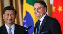 Presidente Jair Bolsonaro e presidente chinês, Xi Jinping, após reunião bilateral em Brasília