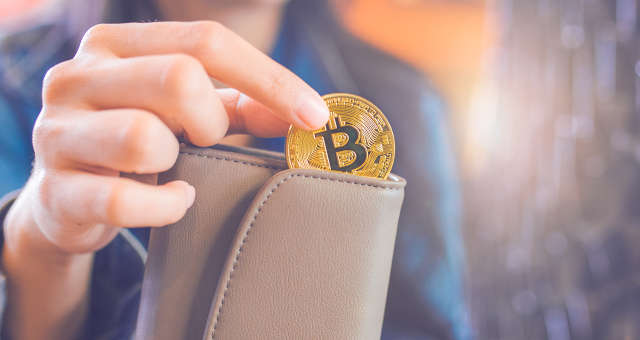 carteira mão bitcoin