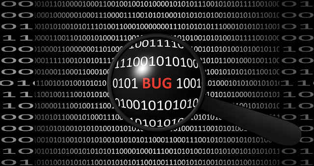 bug código lupa programação