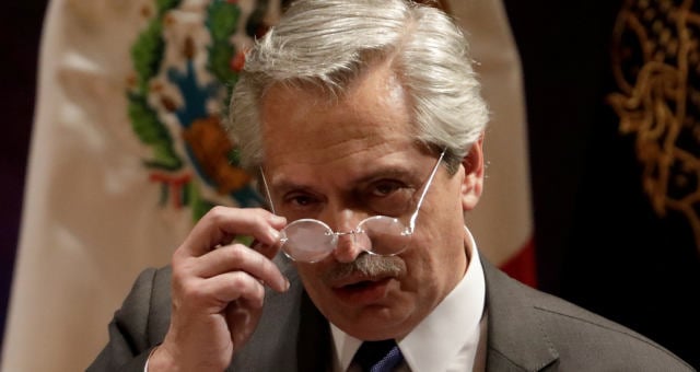 Presidente eleito da Argentina, Alberto Fernández, na Cidade do México