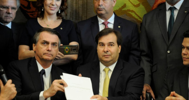 Jair Bolsonaro Rodrigo Maia Politica Congresso Reforma da Previdência