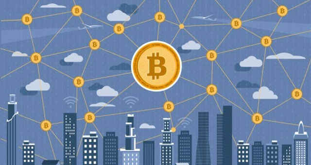 bitcoin cidade rede conexão interligado tecnologia