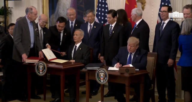 Donald Trump Liu He Acordo Comercial