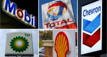 Petroleiras BP, Chevron, Exxon Mobil, Royal Dutch Shell e Total