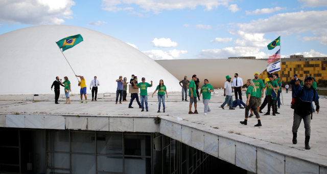 Manifestação Protestos Jair Bolsonaro Congresso Brasília Política