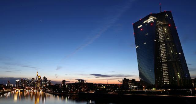 Sede do Banco Central Europeu, em Frankfurt, Alemanha