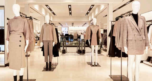 Loja da Zara, varejo, vestuário, roupas, moda