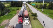 Estrada bloqueada, Colombia