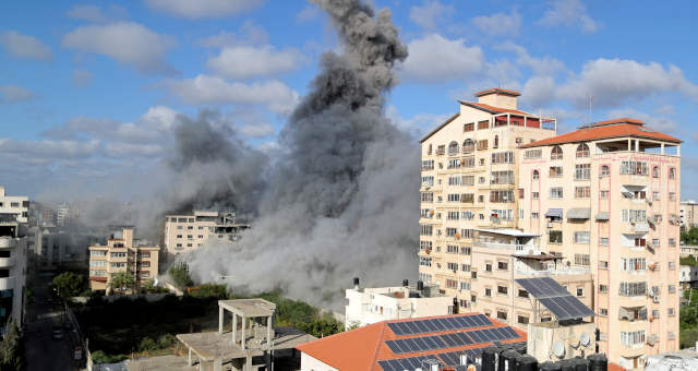 Fumaça em Gaza