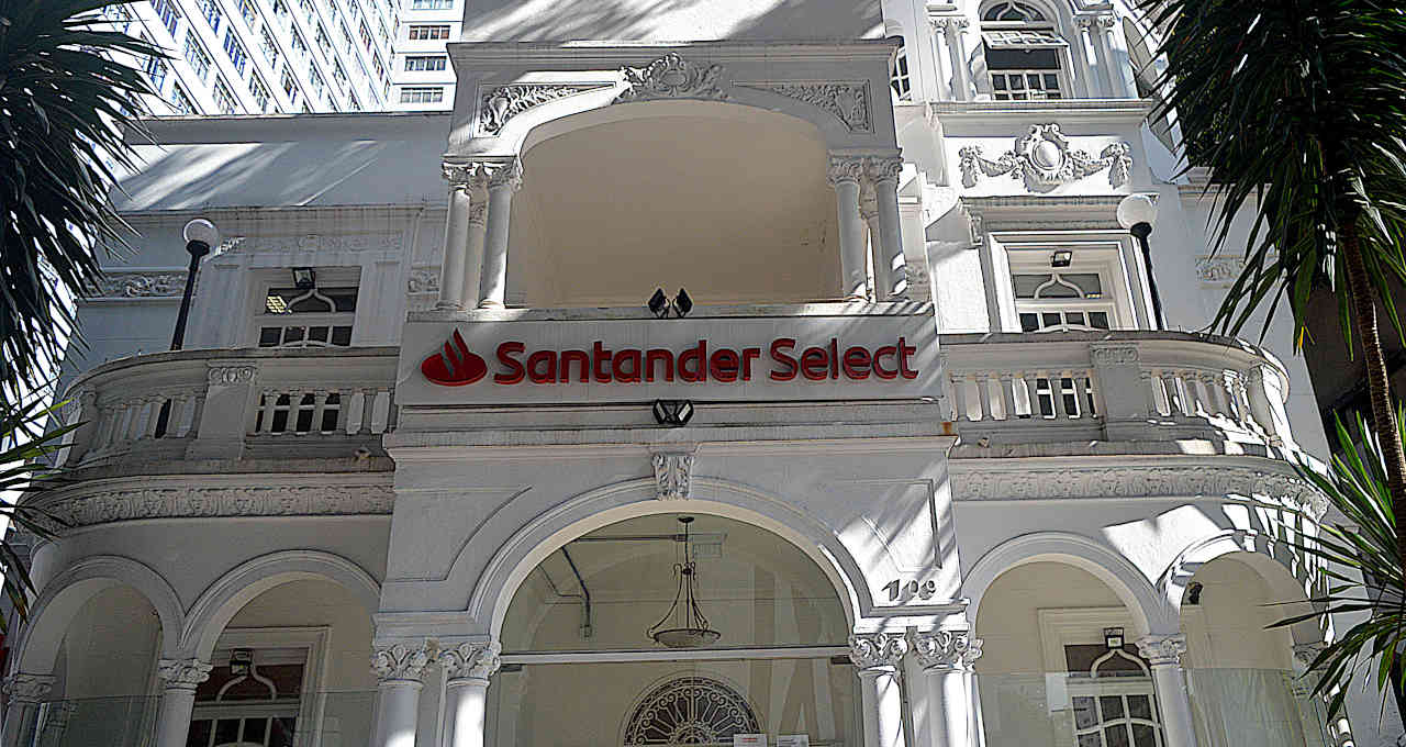 Agência do Banco Santander Select na Avenida Paulista