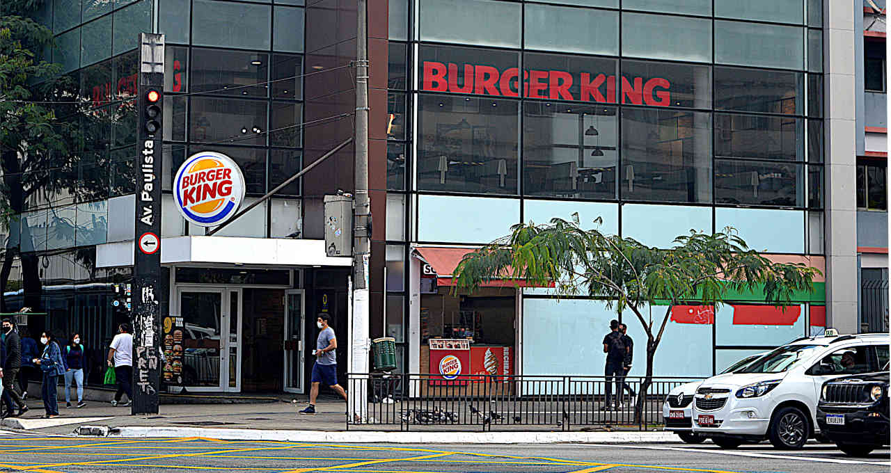 Lanchonete do Burger King na Avenida Paulista