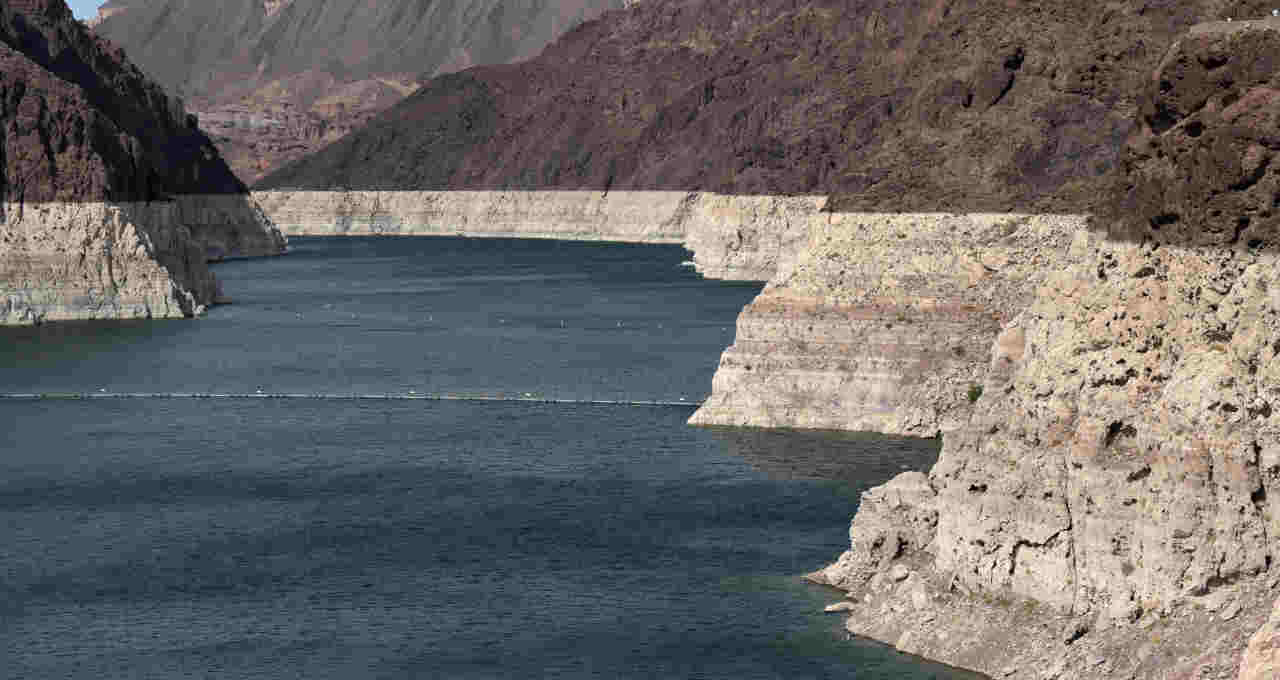 Reservatório da represa Hoover