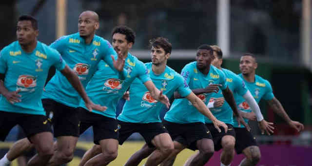 Seleção brasileira de futebol treina para as Eliminatórias da Copa do Quatar