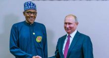 Muhammadu Buhari e Vladimir putin