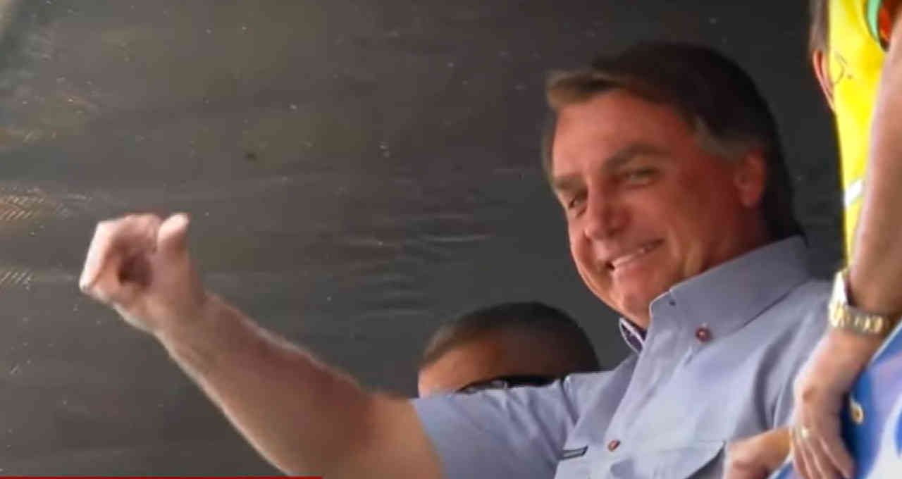 Presidente Jair Bolsonaro discursa na avenida Paulista no 7 de Setembro