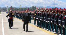 Presidente Jair Bolsonaro participa de Solenidade de Entrega de Espadas aos Novos Aspirantes, em Resende (RJ).