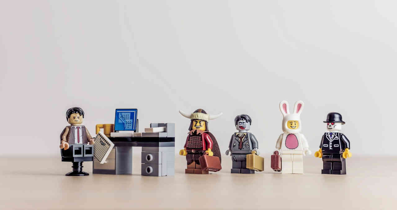 Lego, trabalho, emprego, negócios, escritório