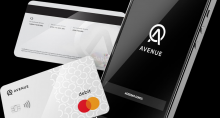 Cartões da Avenue Banking e celular com app da Avenue