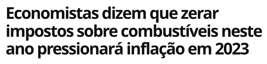 Economistas dizem que zerar impostos sobre combustíveis neste ano pressionará inflação em 2021