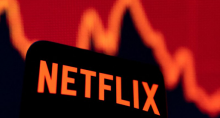 Ações da netflix em queda