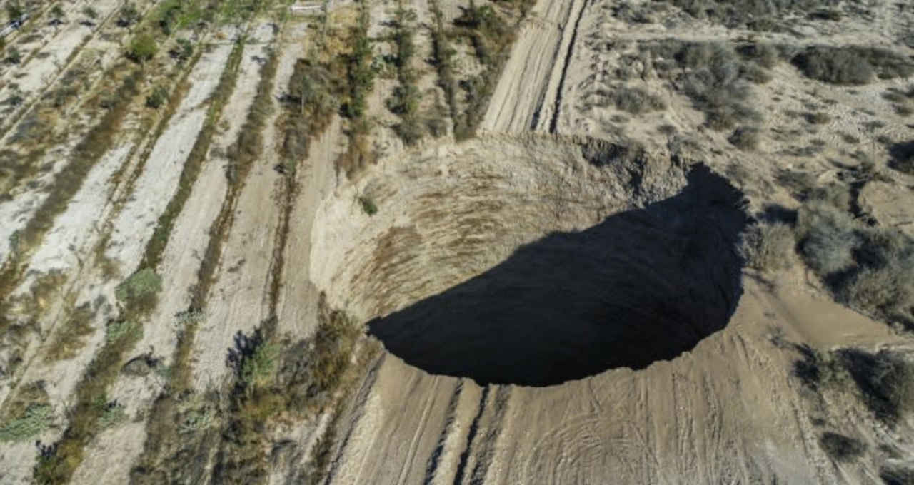 Cratera no Chile