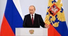 Presidente russo, Vladimir Putin, em Moscou