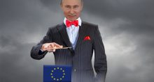 Montagem de Putin 'controlando' a Europa