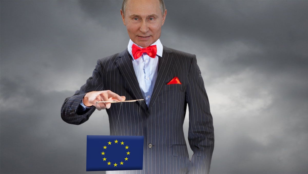 Montagem de Putin 'controlando' a Europa