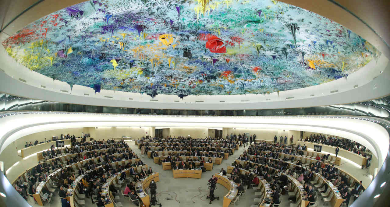 Conselho de direitos humanos da ONU em Genebra