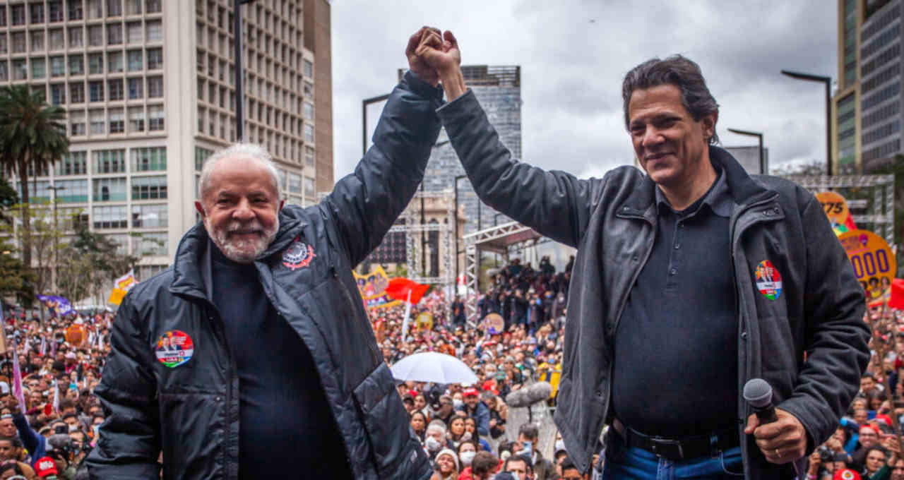 Lula e Haddad durante campanha eleitoral