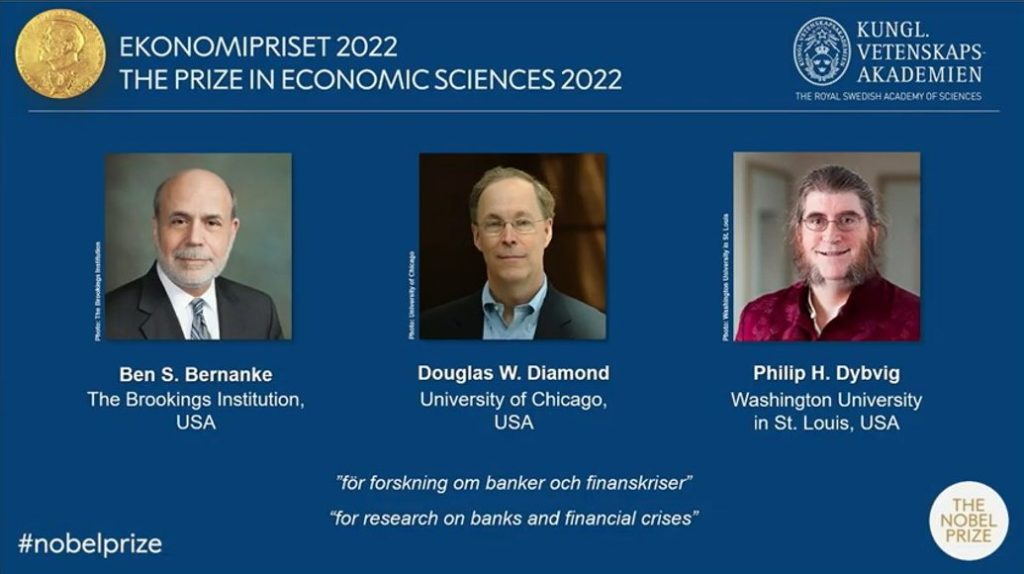 Nobel de Economia 2022 Ben Bernanke, expresidente do Fed, é premiado