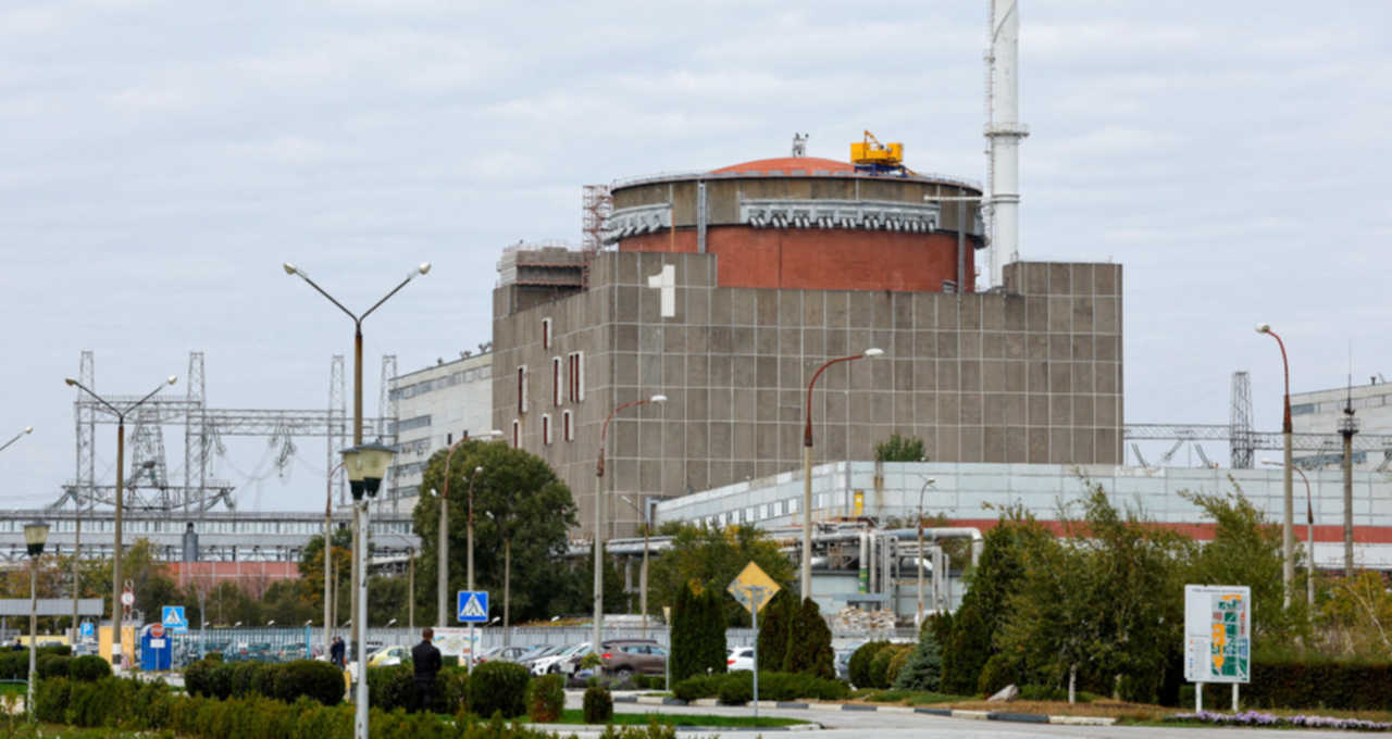 Vista da Usina Nuclear Zaporizhzhia