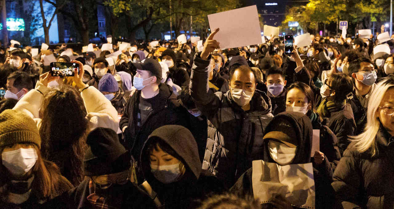 Protesto em Pequim