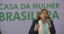 Aparecida Gonçalves fala na Casa da Mulher Brasileira