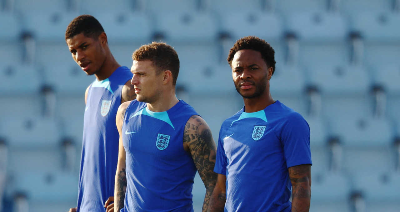 Marcus Rashford, Kieran Trippier e Raheem Sterling