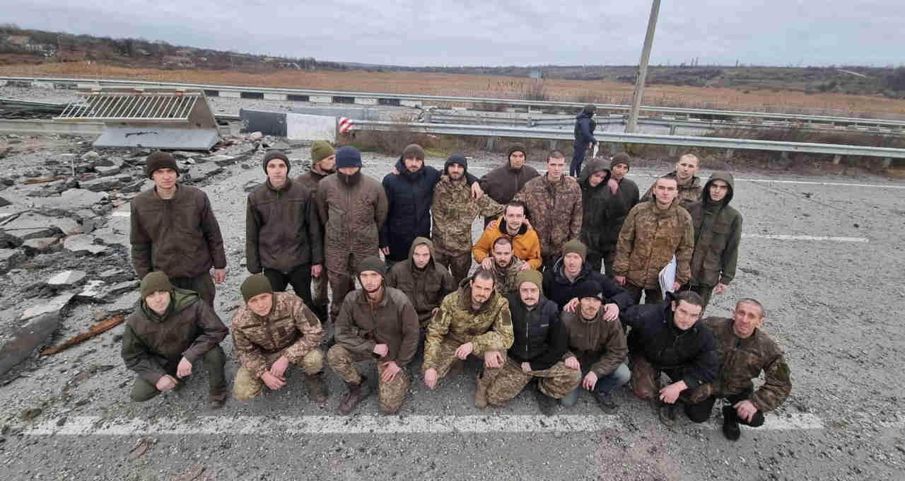 Prisioneiros de guerra na região de Zaporizhzhia