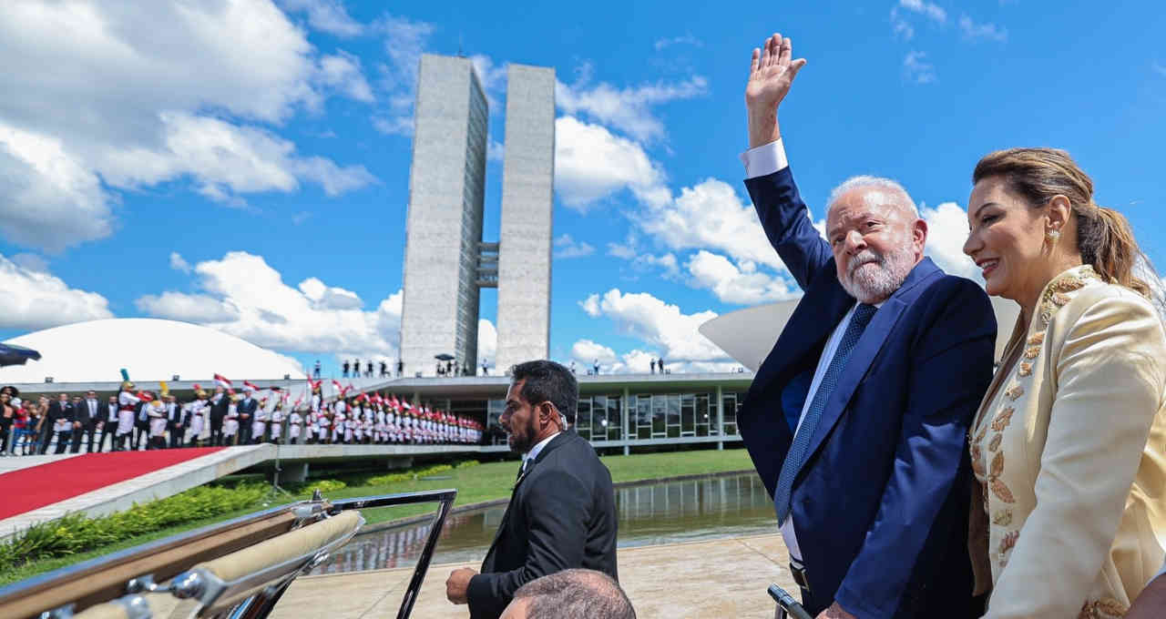 Luiz Inácio Lula da Slva posse 1º janeiro 2023 terceiro mandato Brasília fotos imagens cerimônia congresso