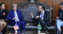Rodrigo Pacheco e John Kerry