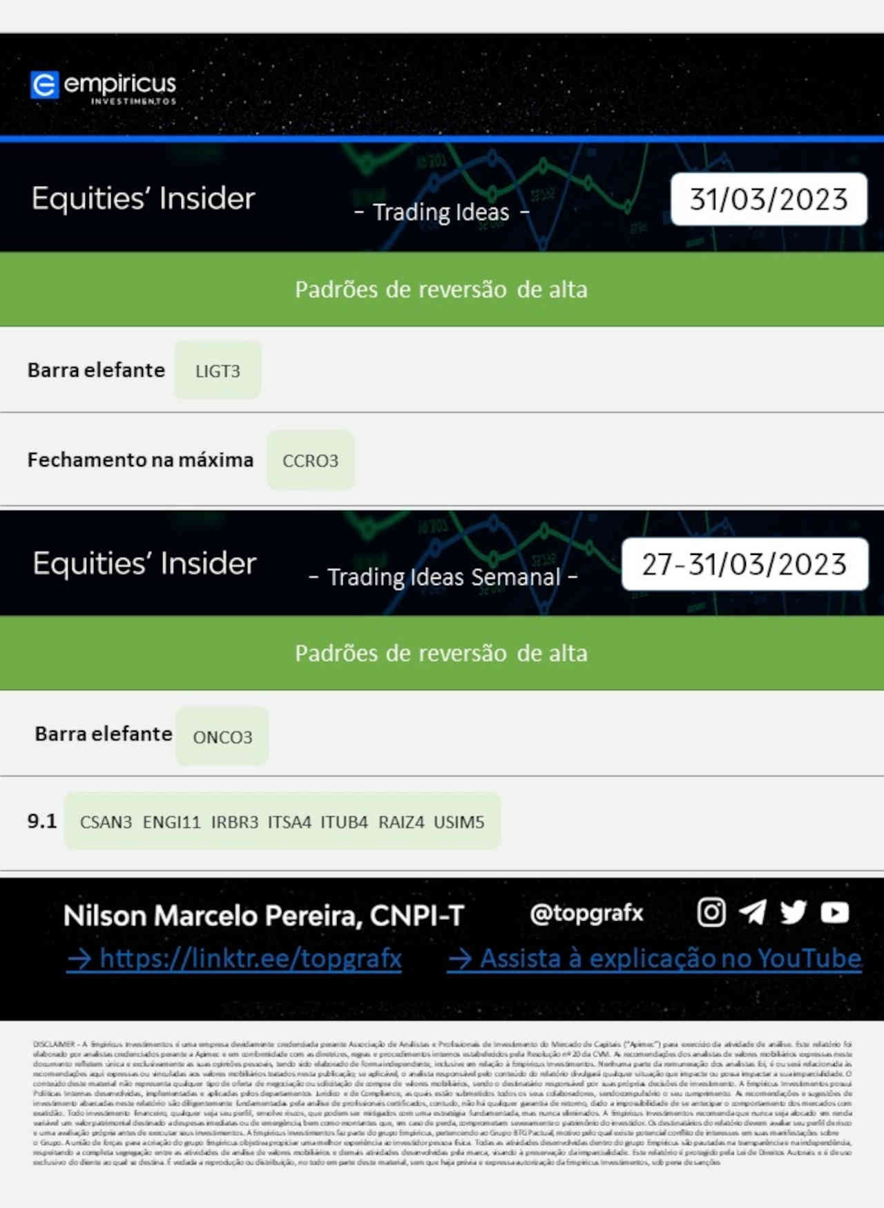 equities insider day trade trader ibovespa hoje 03 abril 2023 melhores ações investir comprar vender negociar swing trading mercados investimentos empiricus