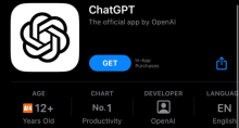 ChatGPT OpenAI aplicativo iOS iPhone Apple Store