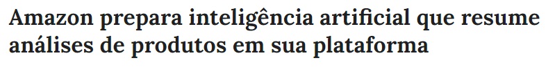 amazon usa inteligência artificial