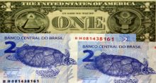 dólar real câmbio moedas